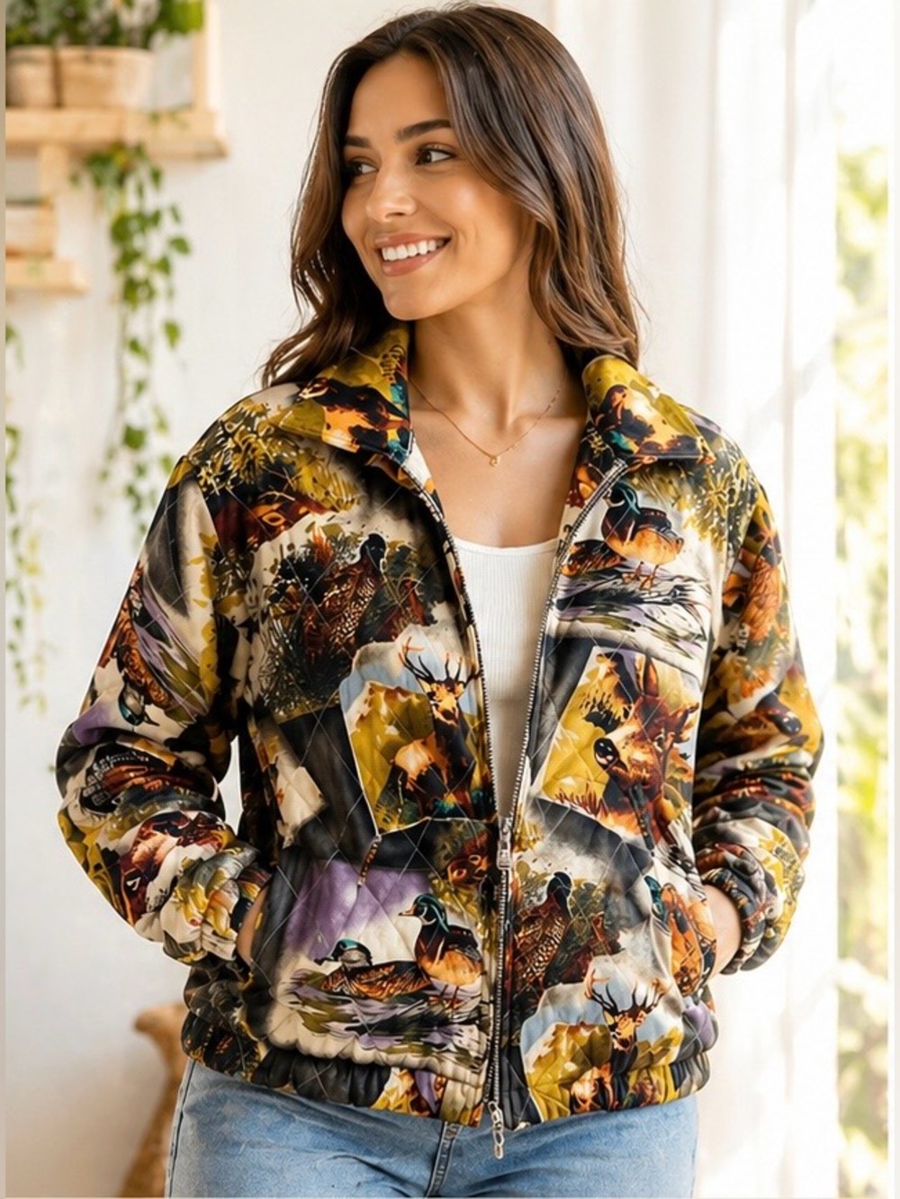 Vintage Carla Carini Quilted Jacket – Made in Italy | Size 36